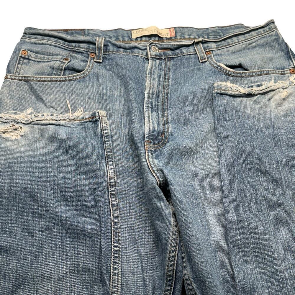 Levi’s 569 Loose Straight Jeans Men’s 38x34 Y2K Vintage Denim - Picture 7 of 13